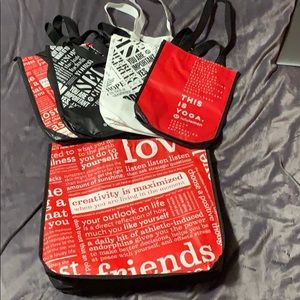 Assorted lululemon bags